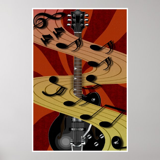 Poster de musique guitare (Devant)