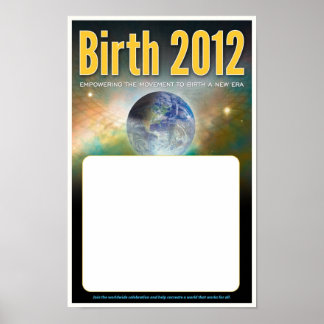 Poster de naissance 2012 - Blanc