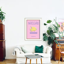 Poster de Nassau Bahamas Wall Art Poisson