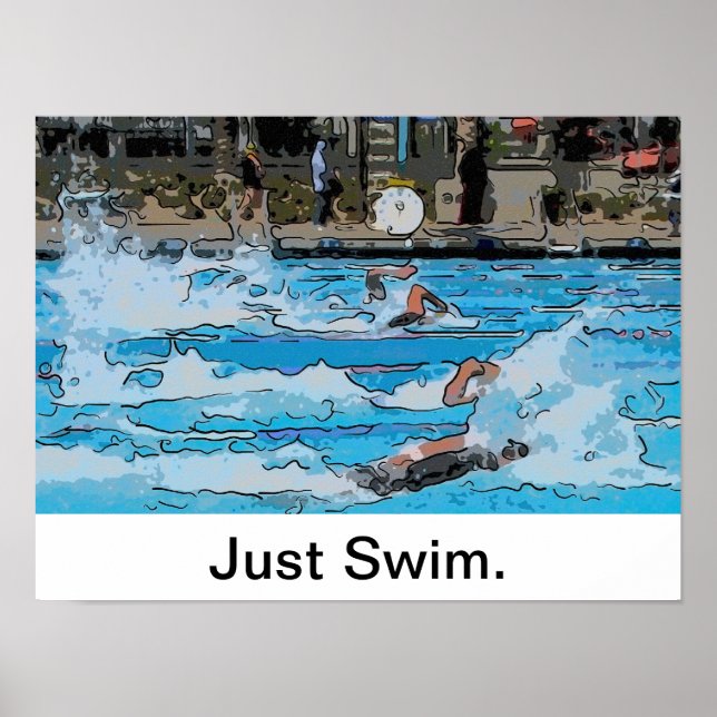 Poster de natation (Devant)