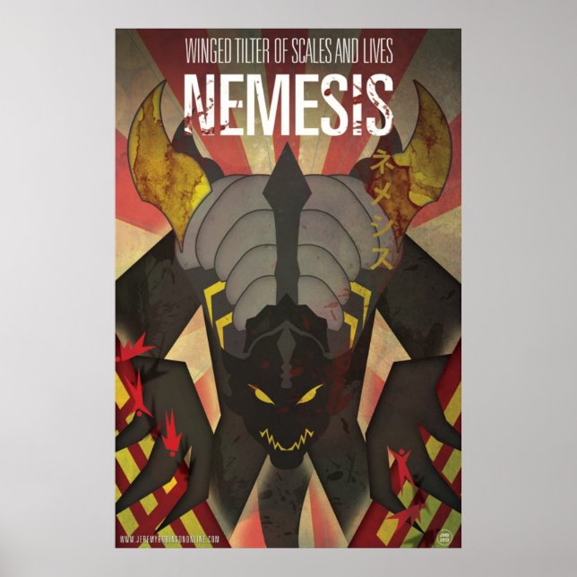 Poster de Nemesis Kaiju - Art par James Biggie (Devant)