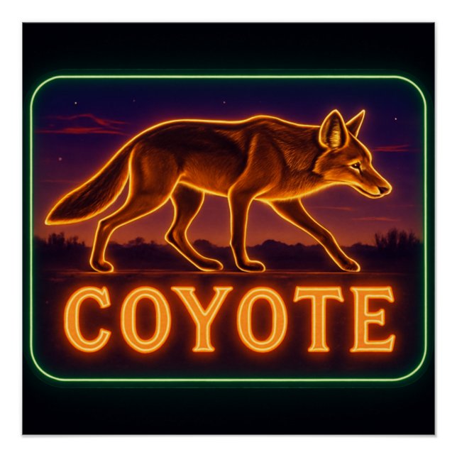 Poster de Neon Coyote (Devant)