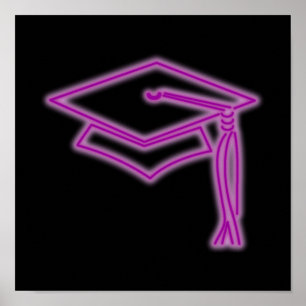 Poster de Neon Grad Casquette Purple