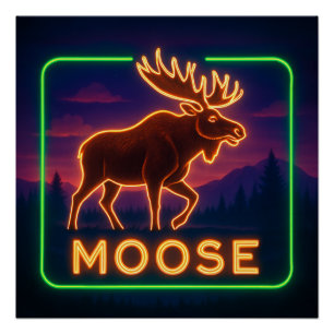 Poster de Neon Moose