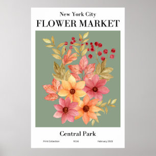 Poster de New York City Flower Market Central Park