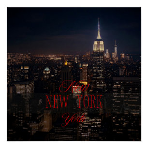 Poster de New York City Skyline - Modern Wall Art