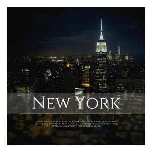Poster de New York City Skyline - Modern Wall Art 