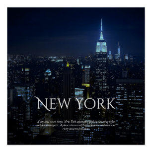 Poster de New York City Skyline - Modern Wall Art