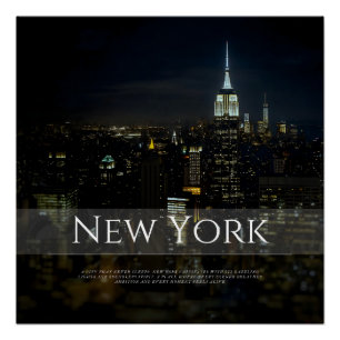 Poster de New York City Skyline - Modern Wall Art