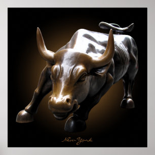 Poster de New York Landmark New York Bull Print