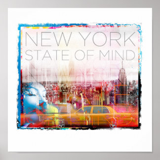 Poster de New York STate of Mind 12" x 12"