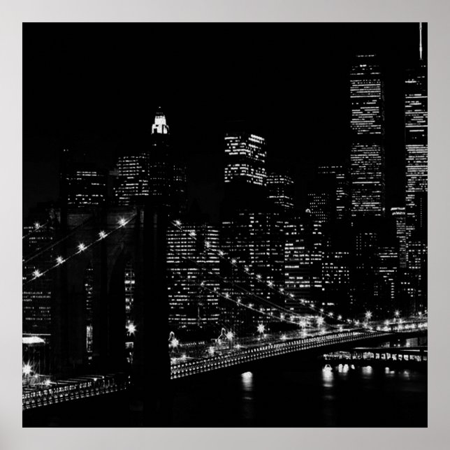 Poster de New York Unique en noir et blanc Imprime (Devant)