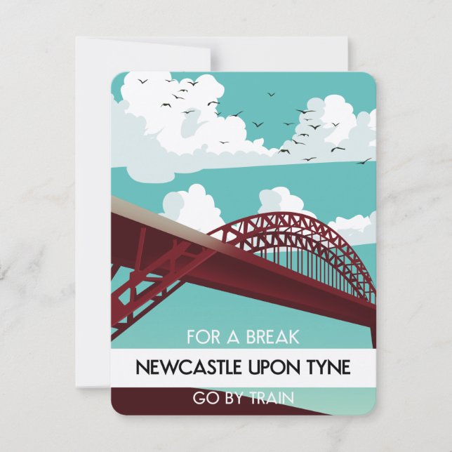 Poster de Newcastle sur le pont Tyne. (Devant)