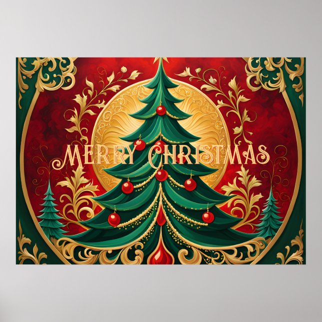 Poster de Noël Arbre (Devant)