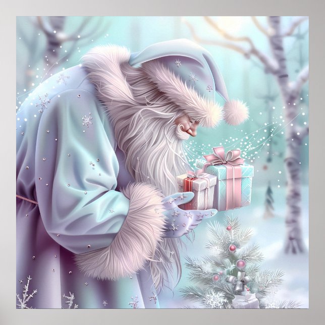 Poster de Noël de rêve Père Noël (Devant)