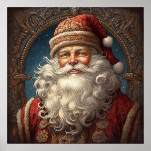 Poster de Noël Festif Holiday Père Noël