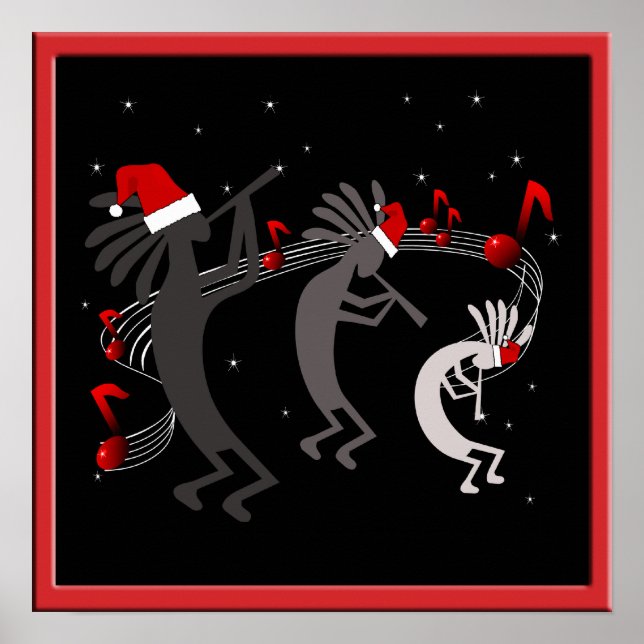 Poster de Noël Kokopelli (Devant)