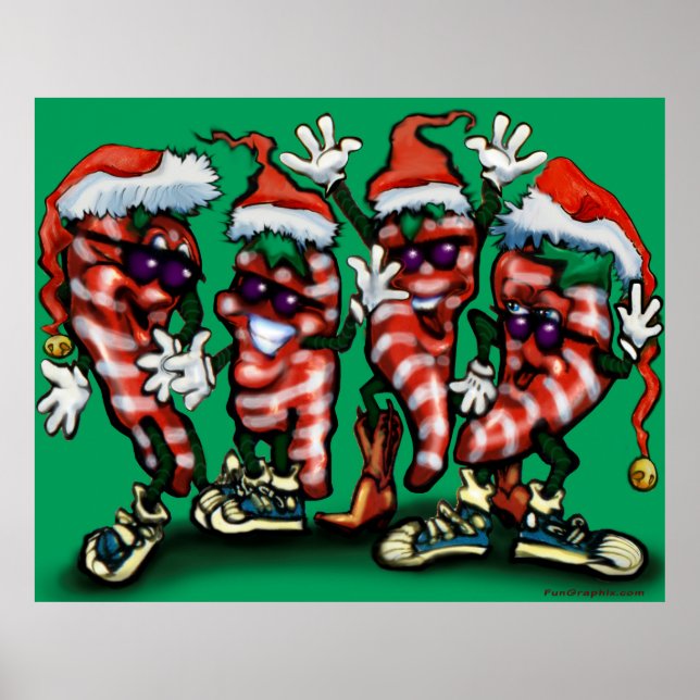 Poster de Noël Peppers Party (Devant)