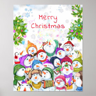 Poster de Noël Snowman