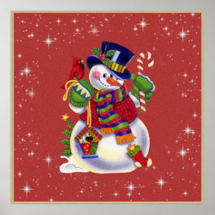 Poster de Noël Snowman