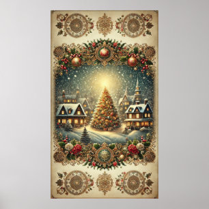 Poster de Noël Vintage