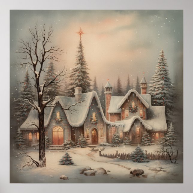 Poster de Noël Vintage (Devant)