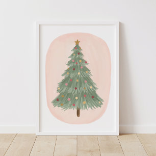 Poster de Noël Vintage Arbre de Noël