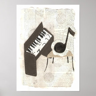 Poster de notes musicales