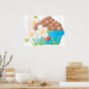 Poster De Nourriture De Bowl Of Eggs