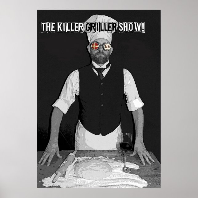 Poster de nourriture super Cool Griller ! (Devant)