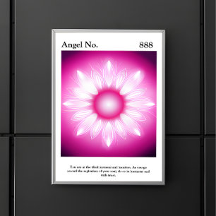 Poster de numéro d'ange Aura esthétique personnali