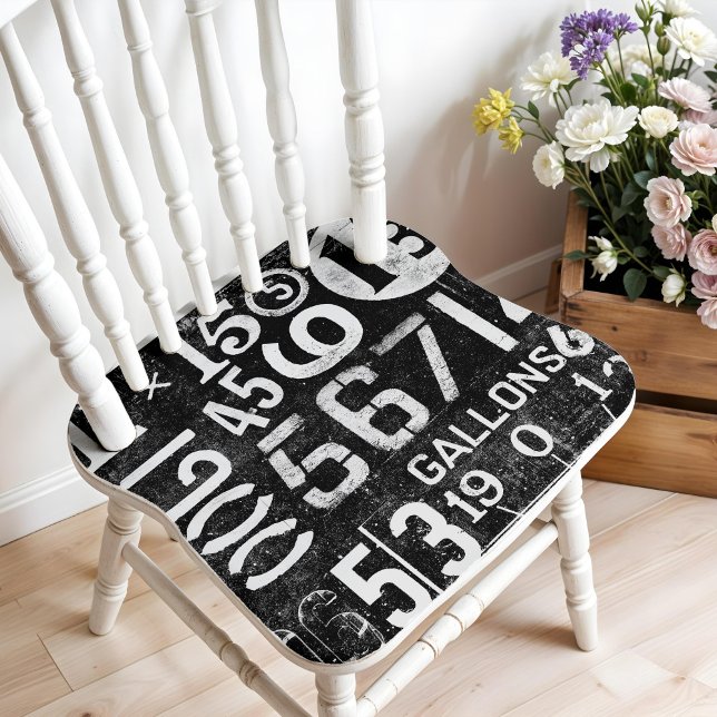 Poster de numéros vintages pour découpage ou colla (This is a mockup, your design may appear larger/smaller on your decoupage item.)