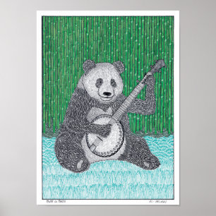 Poster de Panda sur Banjo