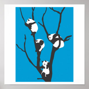 Poster de Pandas Hangin' Out