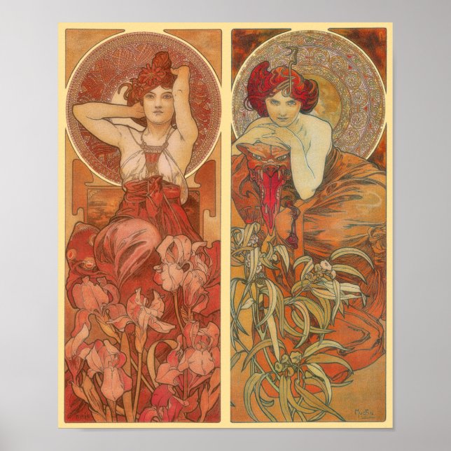 Poster de panneaux décoratifs Améthyste et Emeraud (Devant)