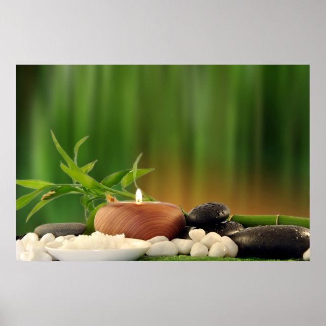 Poster de papel con objetos de spa (Devant)