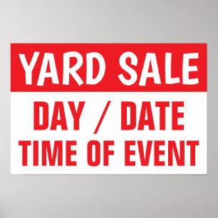 Poster de papier d'information à vendre à quai 12"