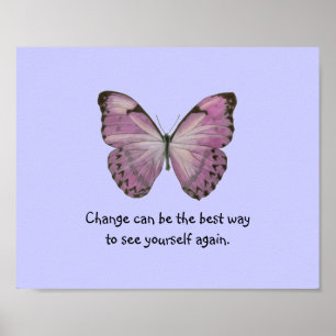 Poster de papillon pourpre