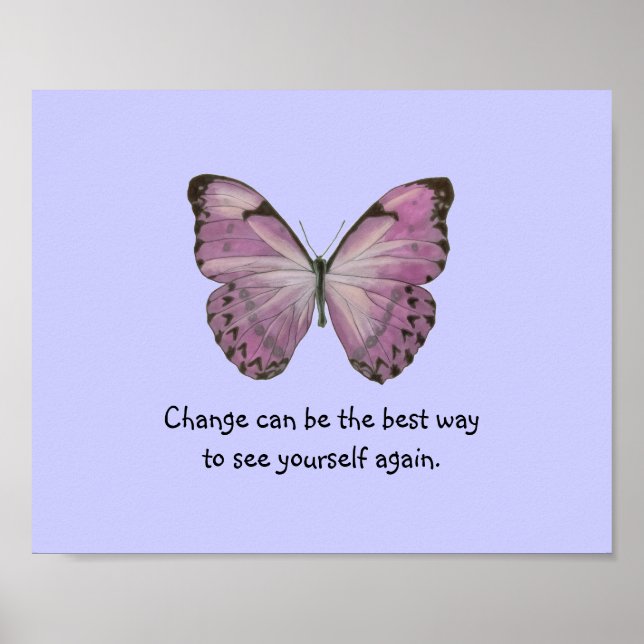 Poster de papillon pourpre (Devant)