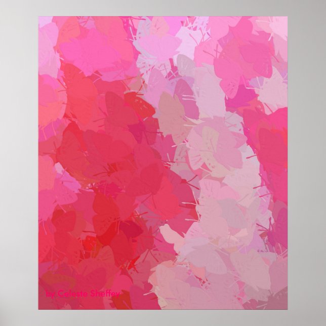 Poster de Papillons Pretty Rose (Devant)