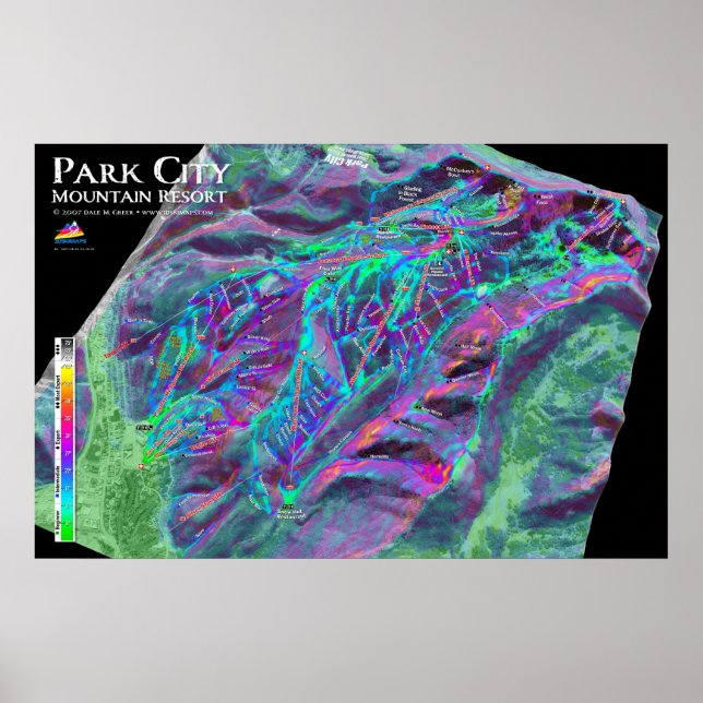Poster de Park City 3dSkiMaps (Devant)