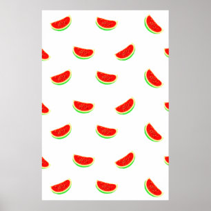 poster de pastèque, affiche de fruits, fruits trop