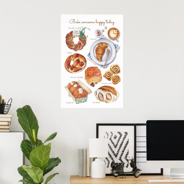 Poster de pâtisserie (Bureau à domicile)