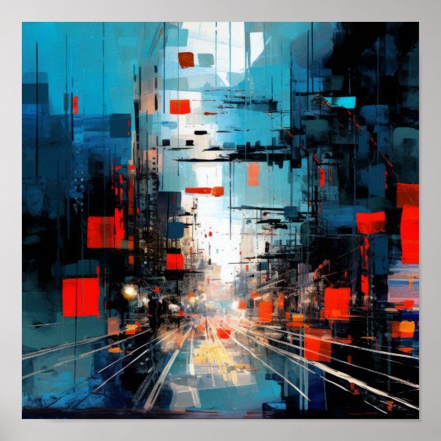 Poster de peinture Abstraite captivant - Unleash Y (Devant)