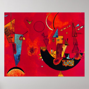 Poster de peinture Abstraite Kandinsky Mit und Geg