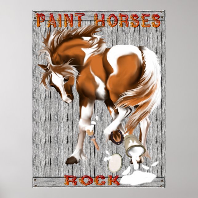 Poster de Peinture Chevaux (Devant)