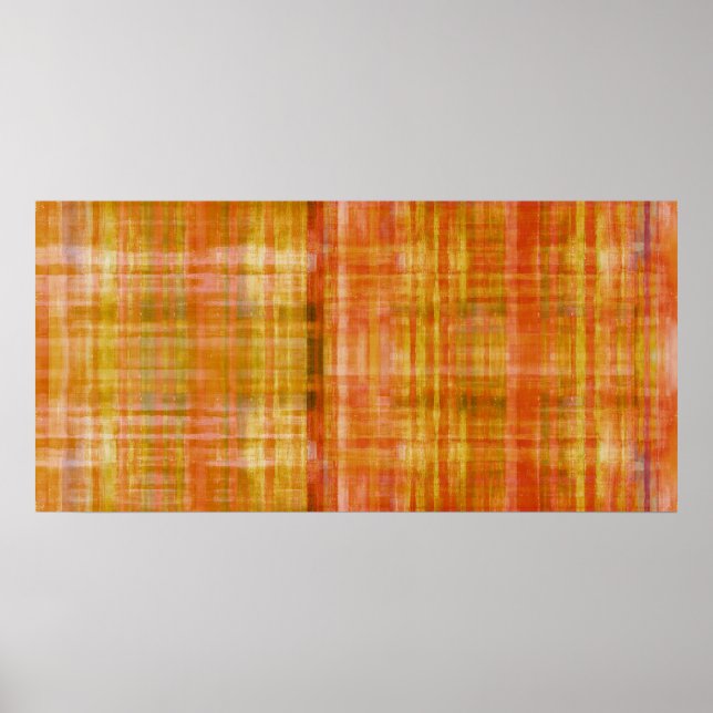 Poster de peinture couleur orange Art (Devant)