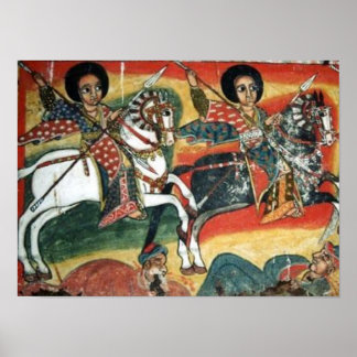 Poster de peinture de l'église orthodoxe éthiopien