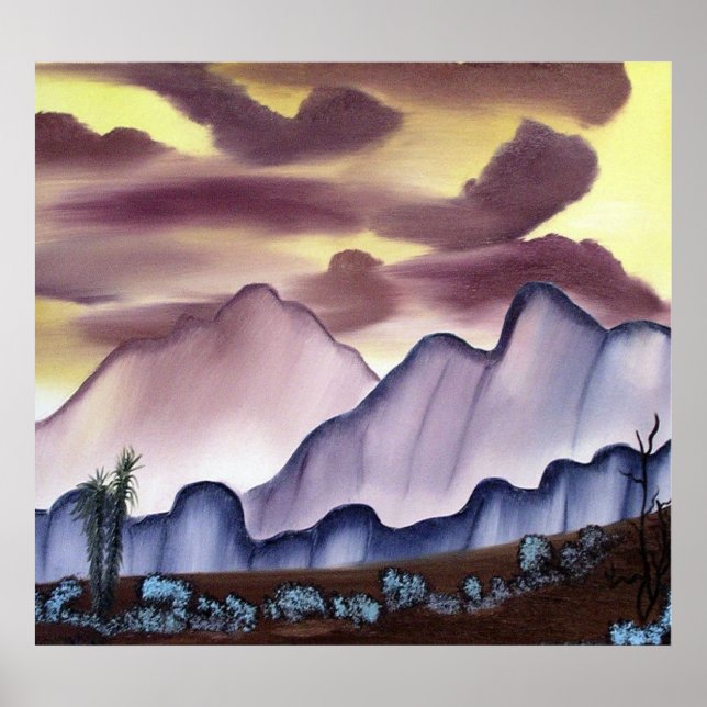 Poster de peinture du désert du sud-ouest (Devant)