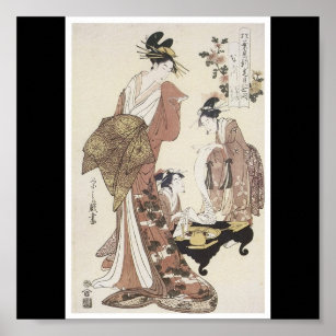 Poster de peinture japonaise c. 1795